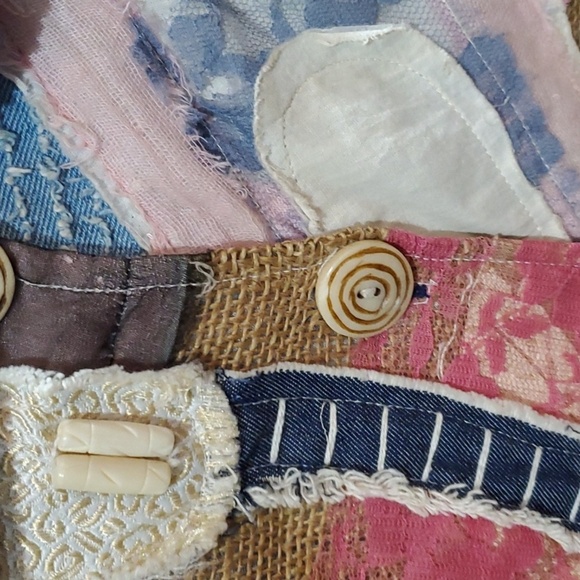 Sandy Starkman Colorful Floral Patchwork Jacket Small - Picture 4 of 10